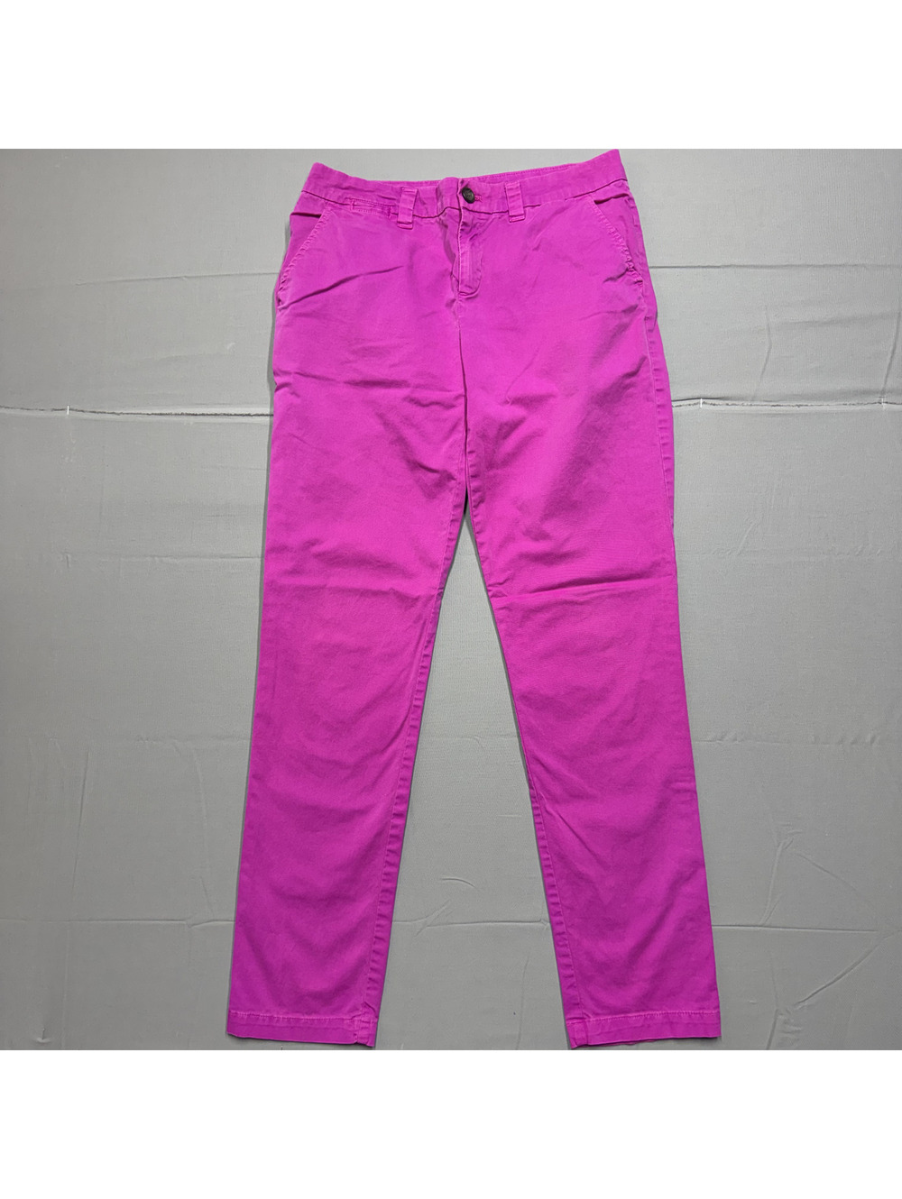 GAP Womens Broken-In Straight Chinos Solid Size 0 Hot Pink Barbiecore Casual